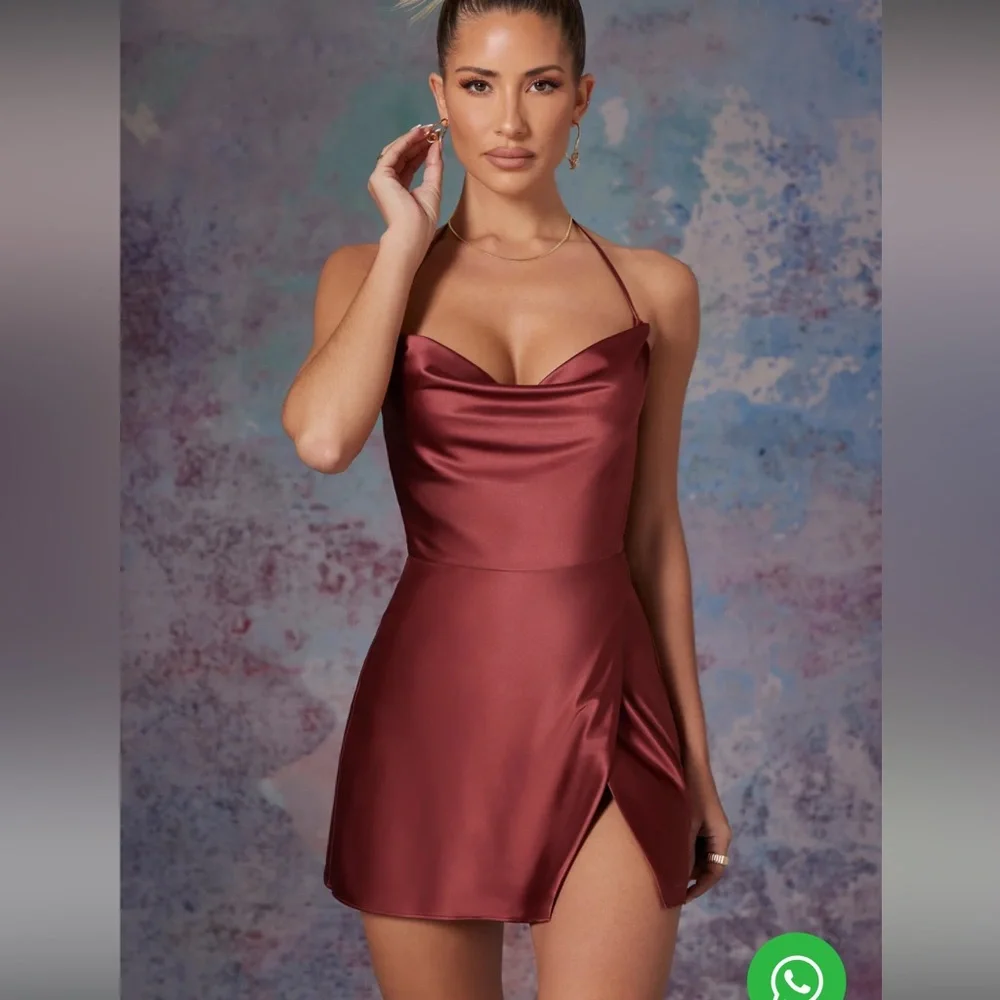 Oh Polly Lenora dress in brick color - Picture 2 of 7